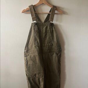 REI Women’s Campwell Workwear Overalls, Olive, size 8